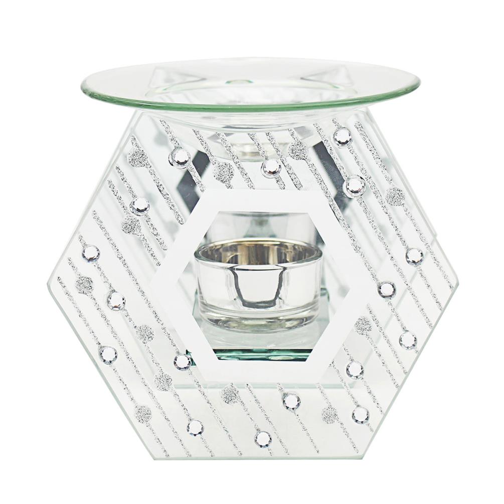 Desire Mirrored Hexagon Wax Melt Warmer £7.19